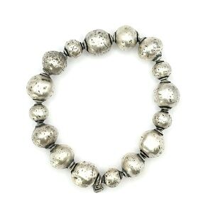 Silpada Retired B1998 Sterling Silver Atmospheric Stretch Beaded Bracelet